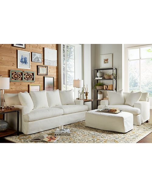 Furniture Brenalee Performance Fabric Slipcover Sofa Collection