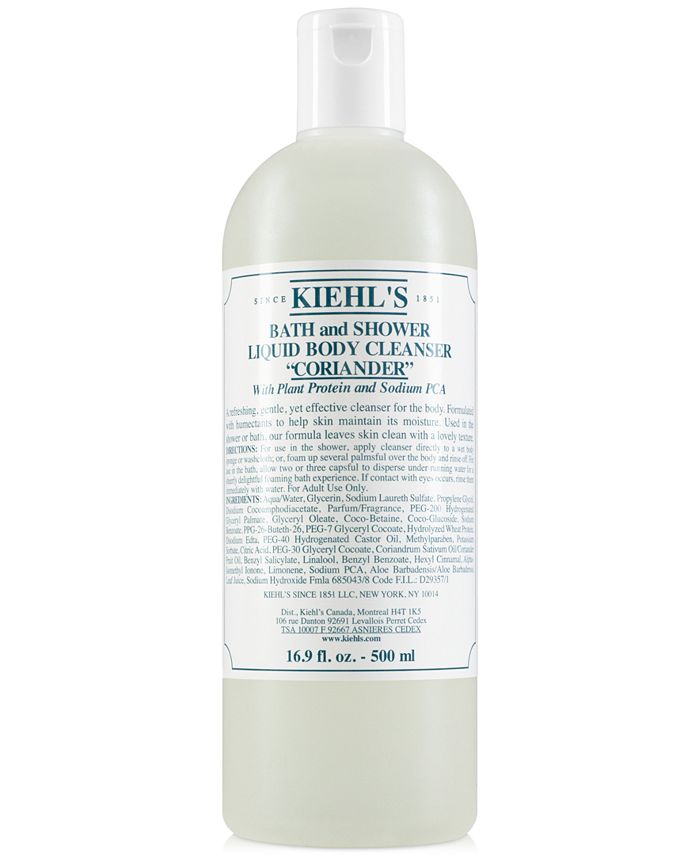 Kiehl's Since 1851 Bath & Shower Liquid Body Cleanser Coriander, 16.9
