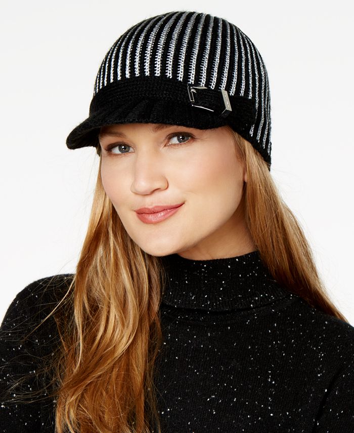 Michael Kors Pinstriped Newsboy Cap Macy's