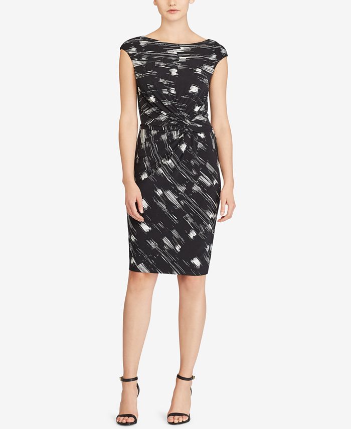 Lauren Ralph Lauren Printed Jersey Dress & Reviews - Dresses - Women -  Macy's