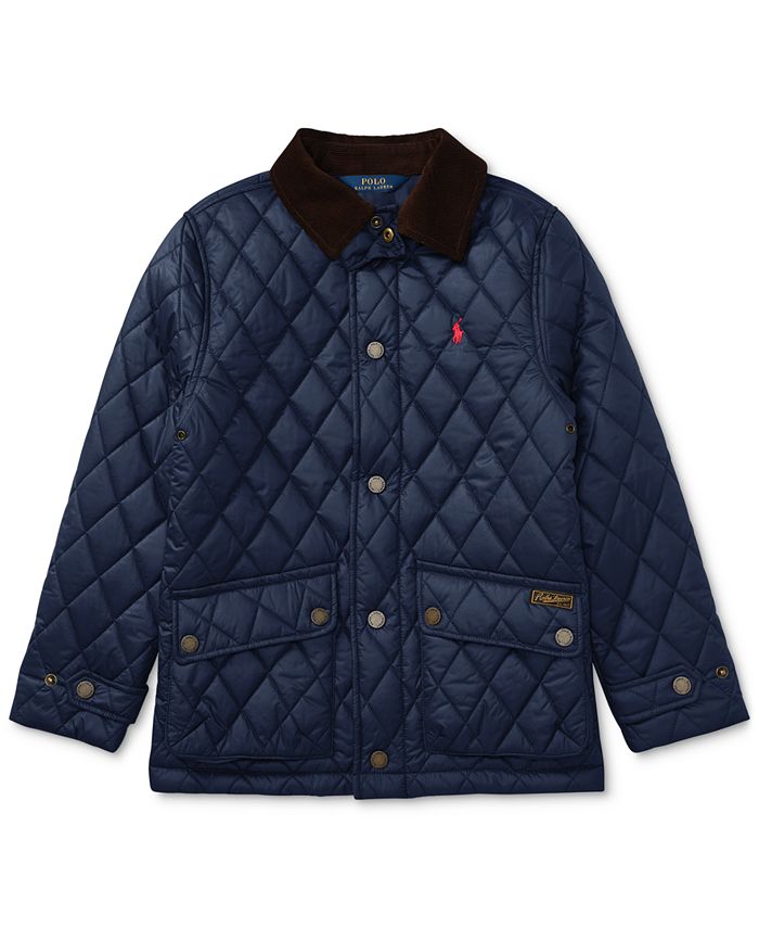 Polo Ralph Lauren Ralph Lauren Diamond-Quilted Jacket, Big Boys & Reviews -  Coats & Jackets - Kids - Macy's
