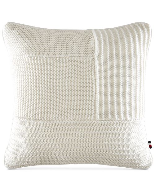 Tommy Hilfiger Waffle Knit 18 Square Decorative Pillow Reviews