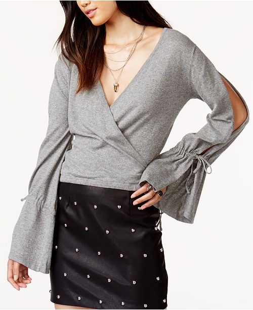 Minkpink Chateau Cotton Wrap Sweater Reviews Sweaters Women