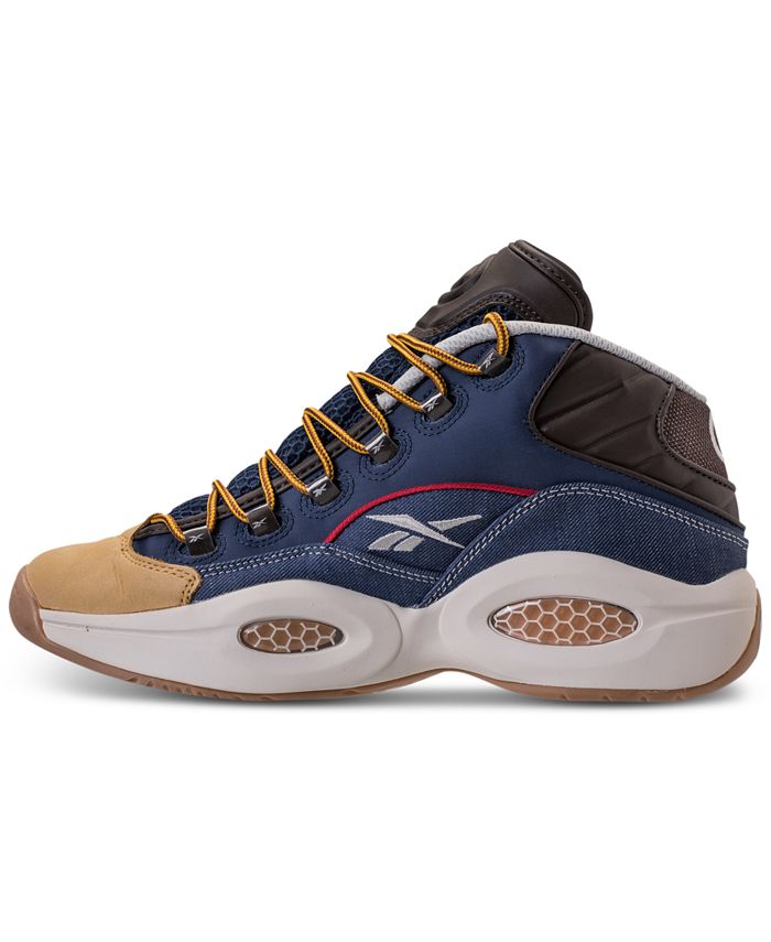 Reebok Men's Question Mid Dress Code Basketball Sneakers from Finish