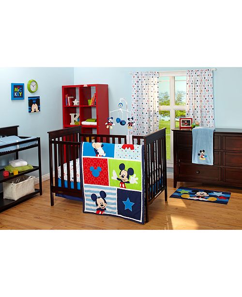 Disney Mickey Mouse Silhouette Print 41 X 63 Curtain Panel