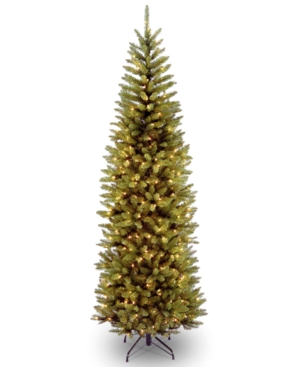National Tree Company 7' Kingswood Fir Pencil Tree With 250 Dual Color Led Lights & PowerConnect
