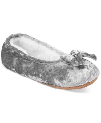 velvet ballet slippers