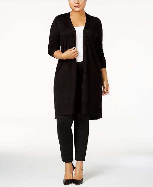 Alfani Plus Size Duster Cardigan Created For Macy S Reviews Sweaters Plus Sizes Macy S