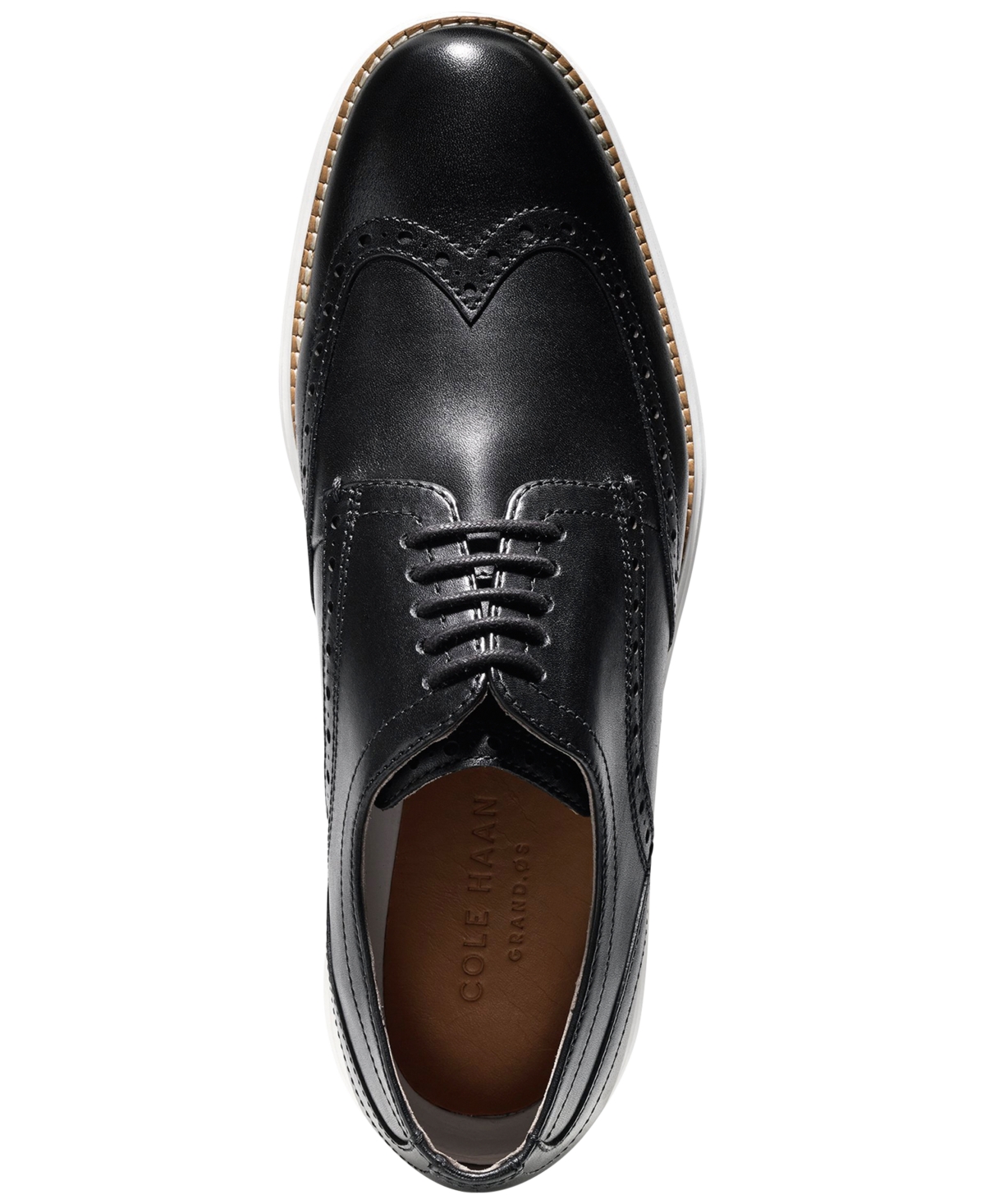 Cole Haan Men's Original Grand Leather Wingtip Oxfords In Black,white