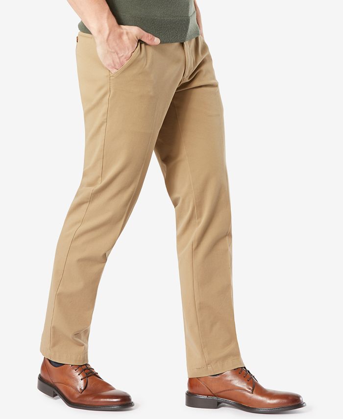 Dockers Men's Workday Smart 360 Flex Straight Fit Khaki Stretch Pants