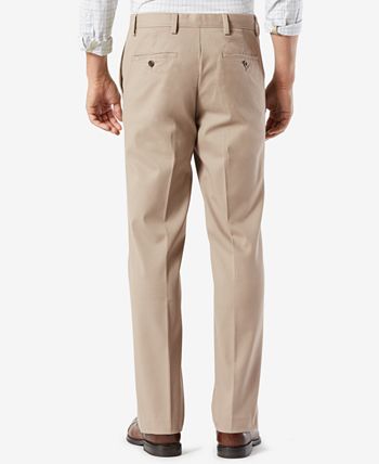 Dockers - Men's Easy Stretch Classic Fit Flat Front Khaki Pants