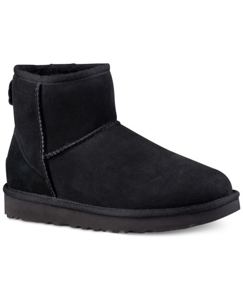 Женские ботинки UGG® Classic II Pull-On Mini Booties, цвет: Чёрный