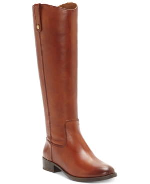 Shop Inc International Concepts Fawne Wide-calf Riding Leather Boots, Created For Macy's In Cognac