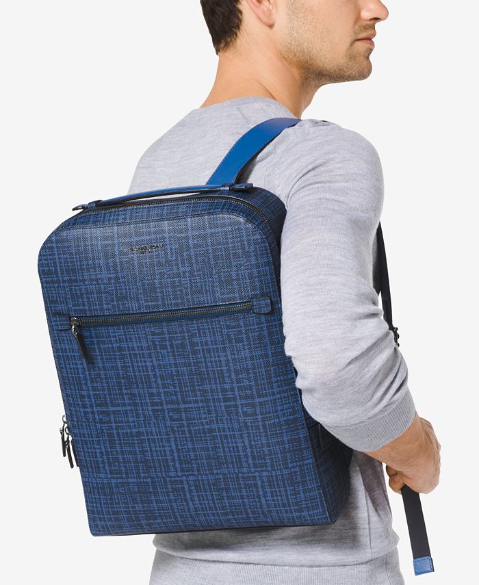 Michael Kors Men's Hudson Leather Flap Backpack - Macy's