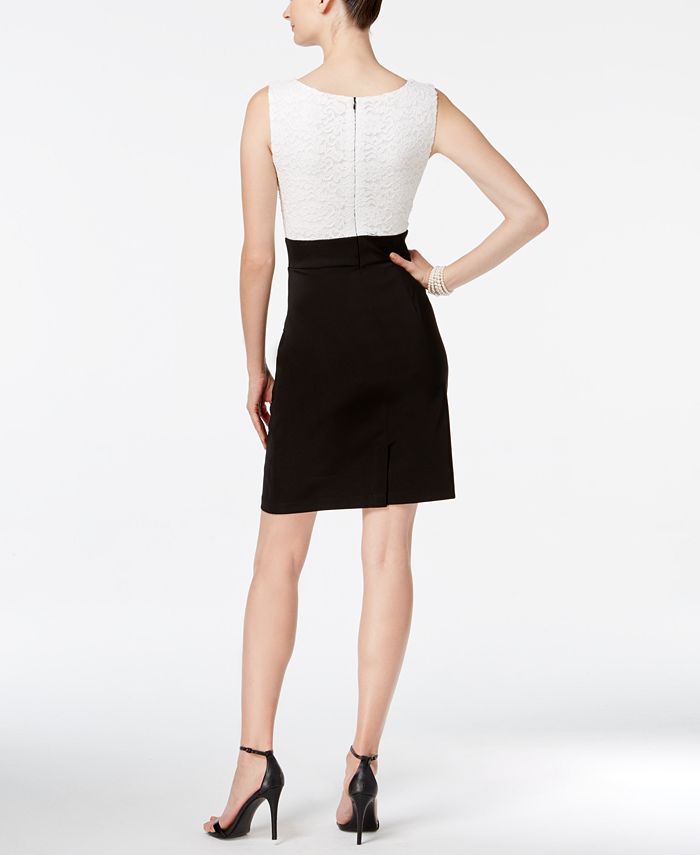 Connected Lace Colorblocked Sheath Dress - Macy's