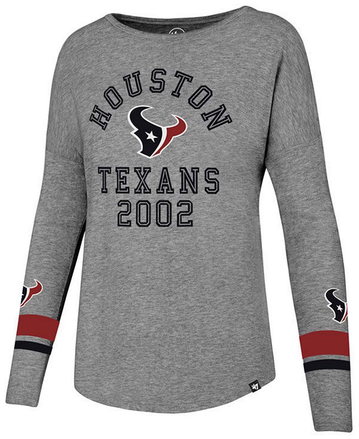 '47 Brand Women's Houston Texans Encore Long Sleeve TShirt Macy's