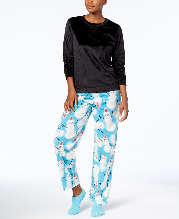 Hue hotsell fleece pajamas