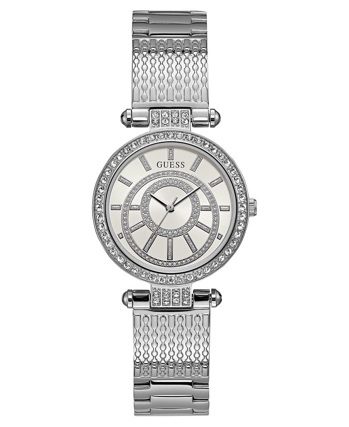 GUESS Women's Stainless Steel Bracelet Watch 32mm - Macy's