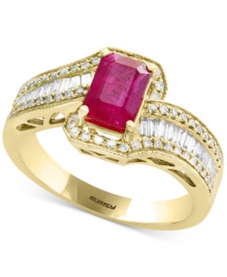 EFFY Collection - Certified Ruby (1 ct. t.w.) & Diamond (1/2 ct. t.w.) Ring in 14k Gold