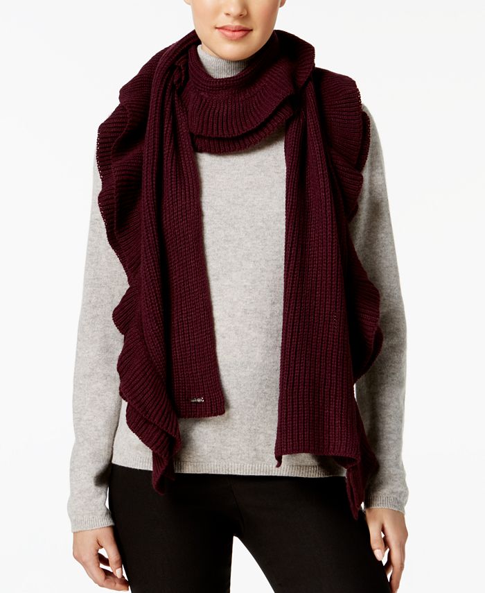 Calvin Klein Tiered Ruffle Scarf Macy s