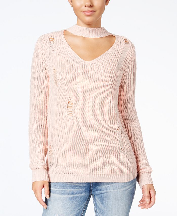 Womens choker sale sweater