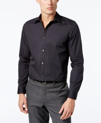 Calvin Klein Men's Infinite Cool No-Iron Shirt - Casual Button-Down ...