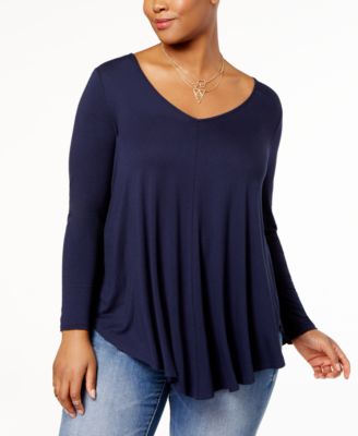 Soprano - Trendy Plus Size Swing Top