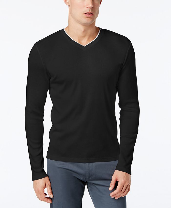 Calvin Klein Men's Long Sleeve Shirt & Reviews - T-Shirts - Men - Macy's
