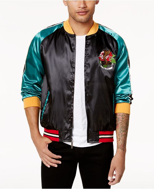 Ring Of Fire Men S Cobra Embroidered Colorblocked Jacket Created