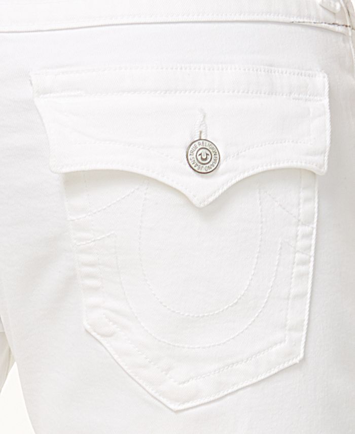 True Religion Men's White Straight Fit Stretch Jeans & Reviews - Jeans ...