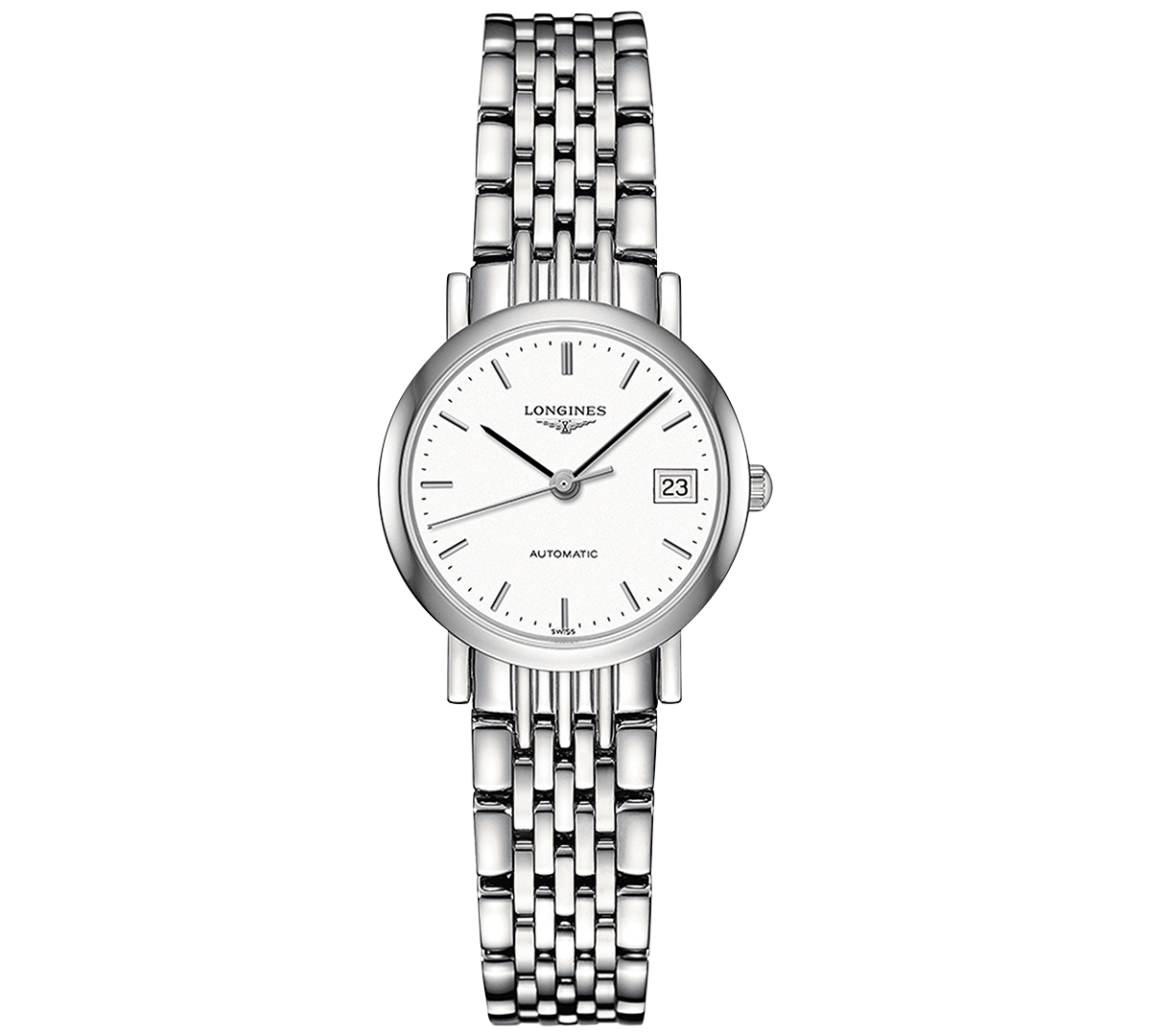 Women's Swiss Automatic Elegant Stainless Steel Bracelet Watch 26mm