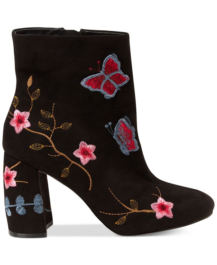 Nanette Lepore Nanette by Lilly Embroidered Booties - Macy's