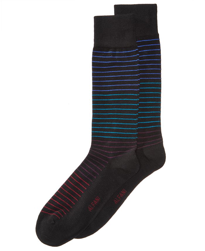 Alfani Men's Stripe Socks, Created for Macy's - Macy's