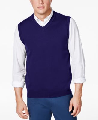 Club Room Men's Sweater Vest, Created for Macy's - Macy's