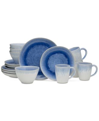 Mikasa - Aventura Blue 16-Piece Dinnerware Set