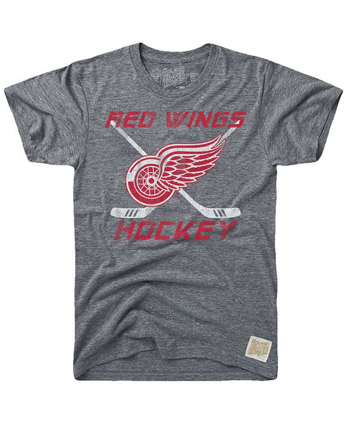 Retro Brand Men's Detroit Red Wings Sticks Logo Victory T-Shirt - Macy's