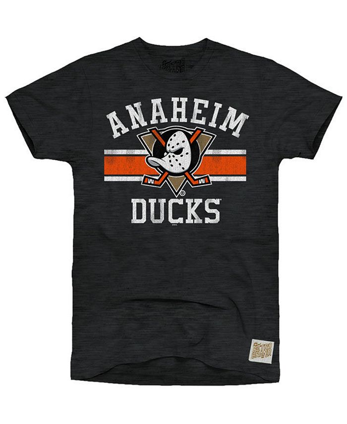 Retro Brand Men's Anaheim Ducks Blue Line Logo T-Shirt - Macy's