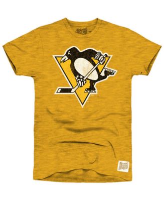 Retro Brand Men's Pittsburgh Penguins Blue Line Logo T-Shirt - Macy's