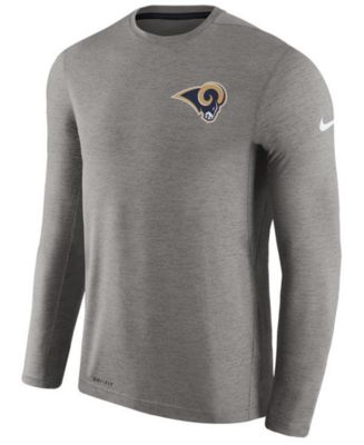 Nike Men's Los Angeles Rams Coaches Long Sleeve T-Shirt - Macy's