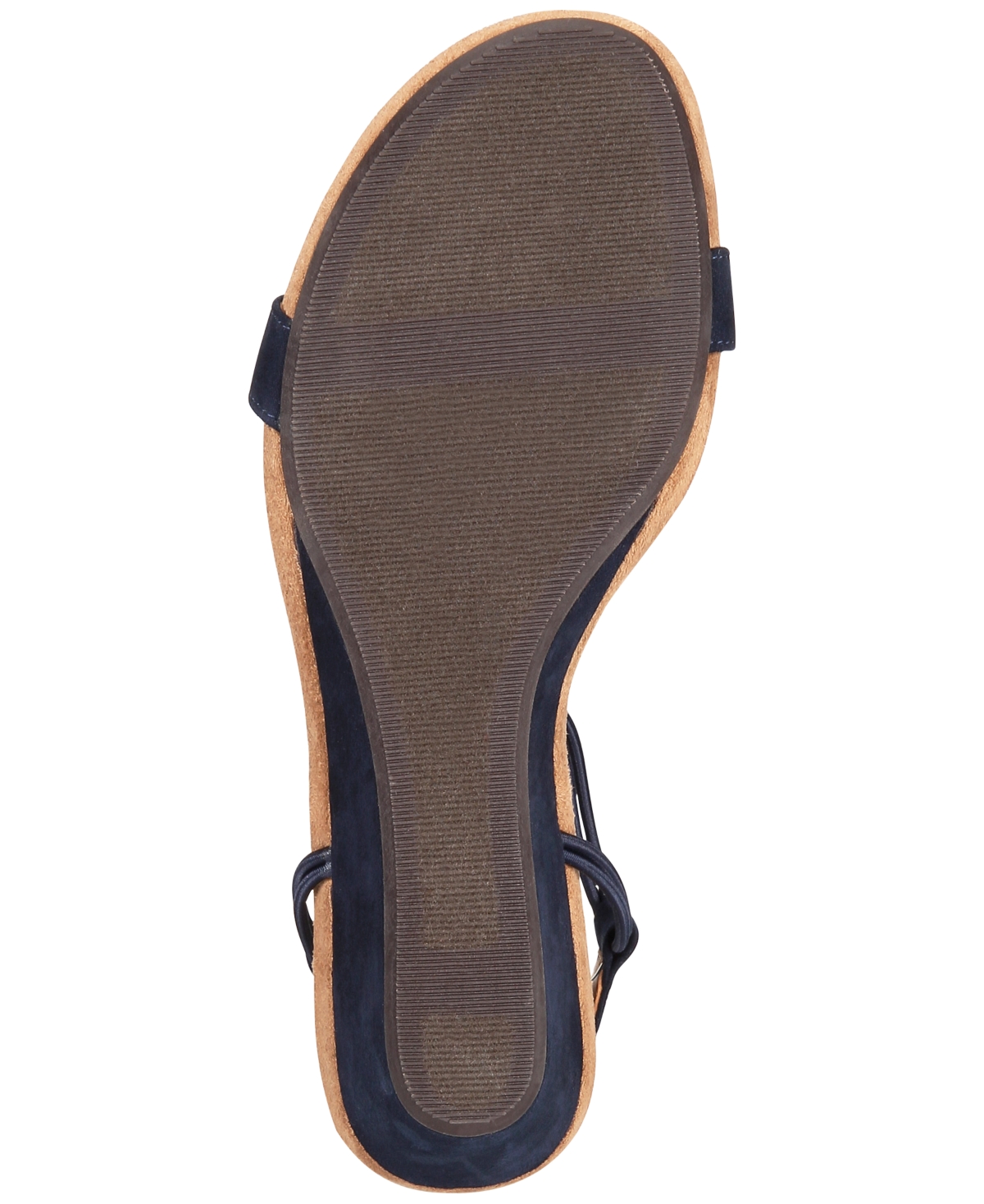Style & Co Mulan Wedge Sandals, Created For Macy's Women's Shoes In Navy