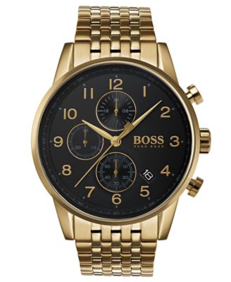 gold boss watch men's