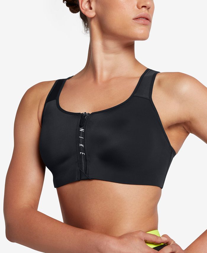 Nike Shape Zip Medium-Support Sports Bra - Macy's