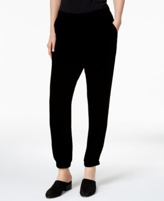 Eileen Fisher Velvet Pull On Jogger Pants Macy s