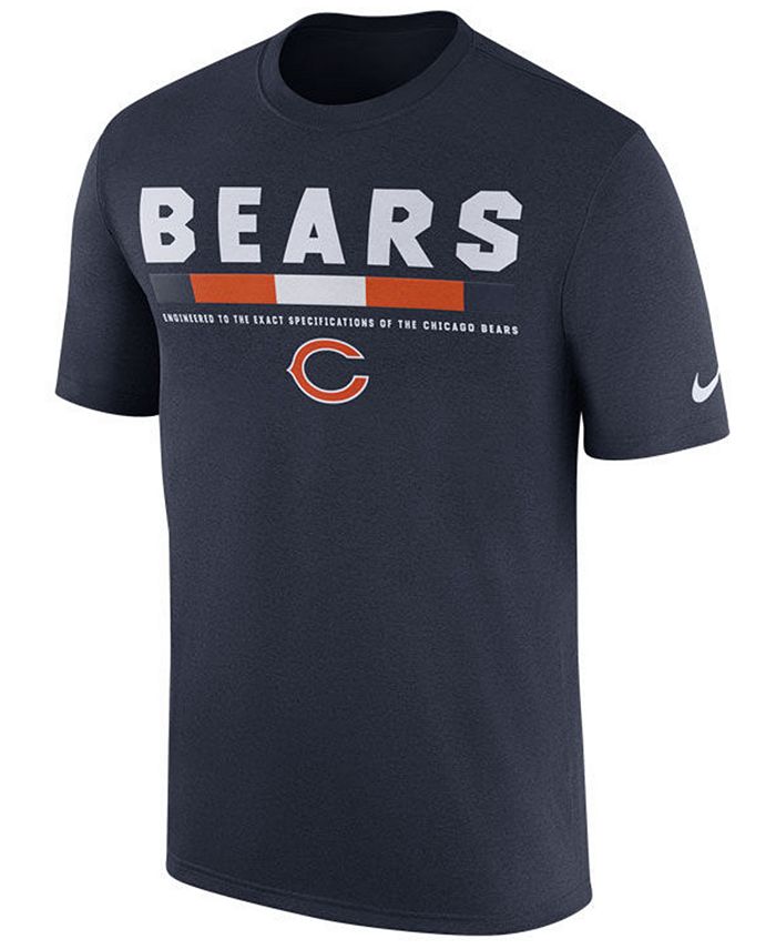 Nike Men's Chicago Bears Legend Staff T-Shirt & Reviews - Sports Fan ...