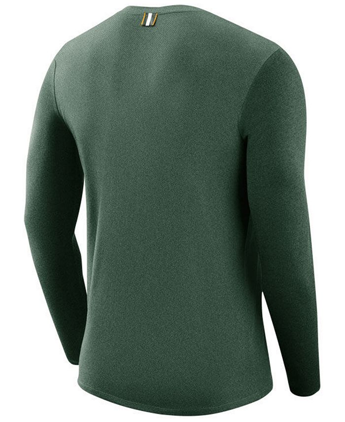 Nike Men's Green Bay Packers Marled Wordmark Long Sleeve T-Shirt - Macy's