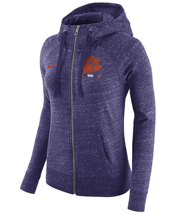 Kadi Women's Oversized Zipper Pocket Hoodie Clemson