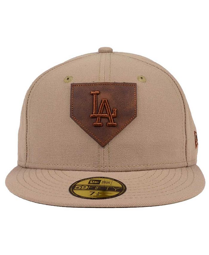 New Era Los Angeles Dodgers The Logo of Leather 59FIFTY Fitted Cap - Macy's