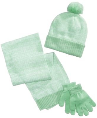 little girls hat and glove set