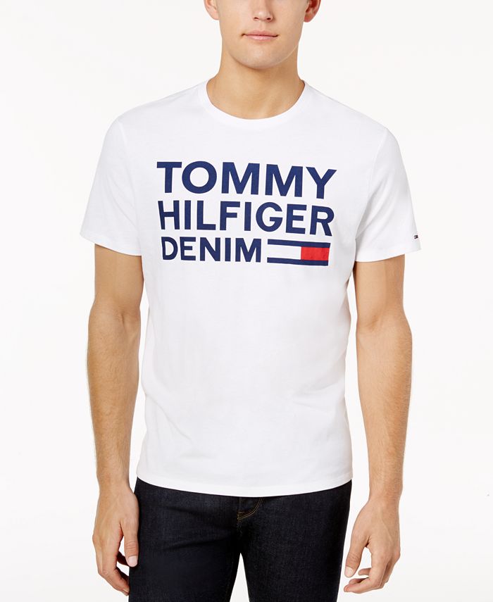 In zicht taart Bekentenis Tommy Hilfiger Men's Graphic-Print T-Shirt & Reviews - T-Shirts - Men -  Macy's