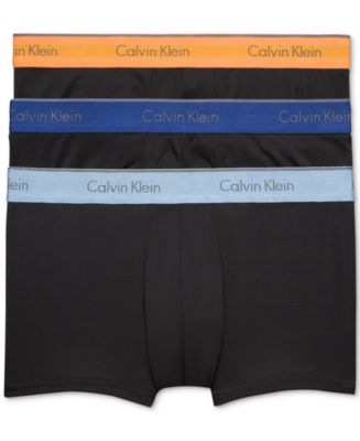 Calvin Klein Men's Microfiber Stretch Trunk 3-Pack - Macy's